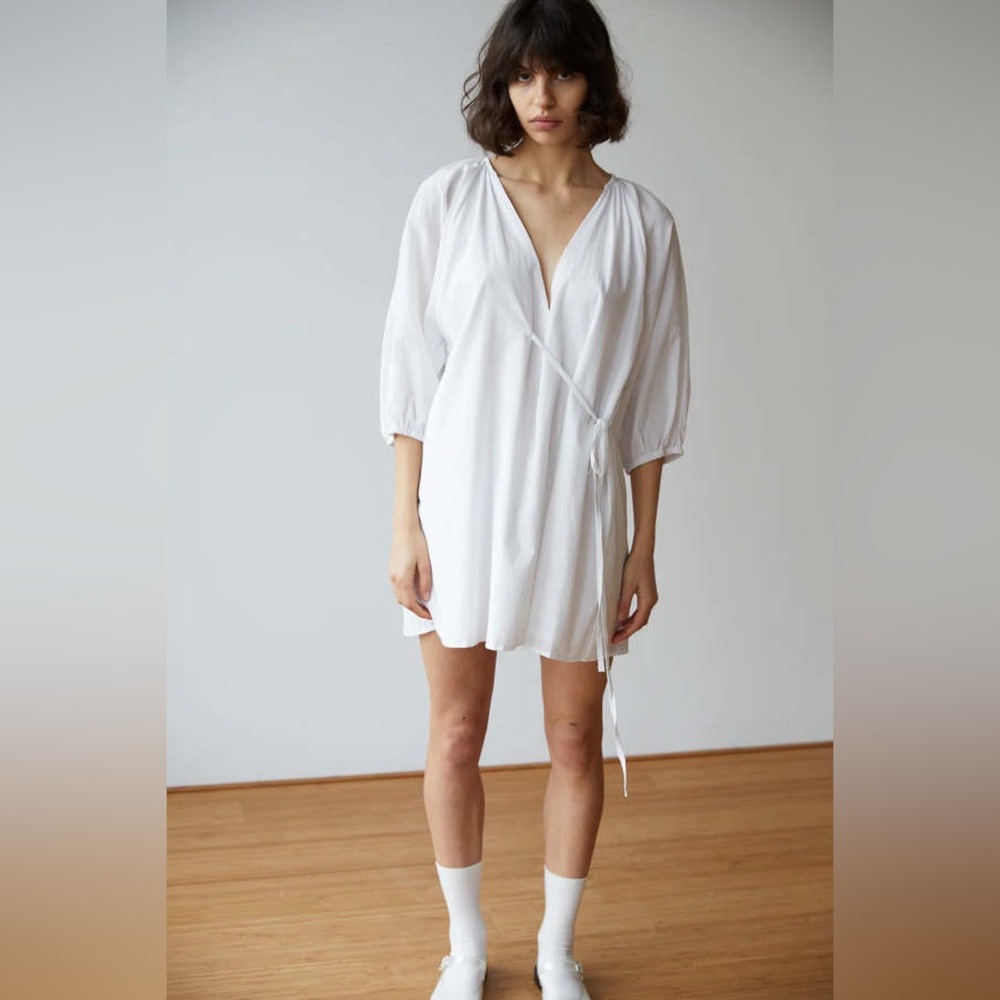 Deiji Studios double over wrap dress (sz S/M)
